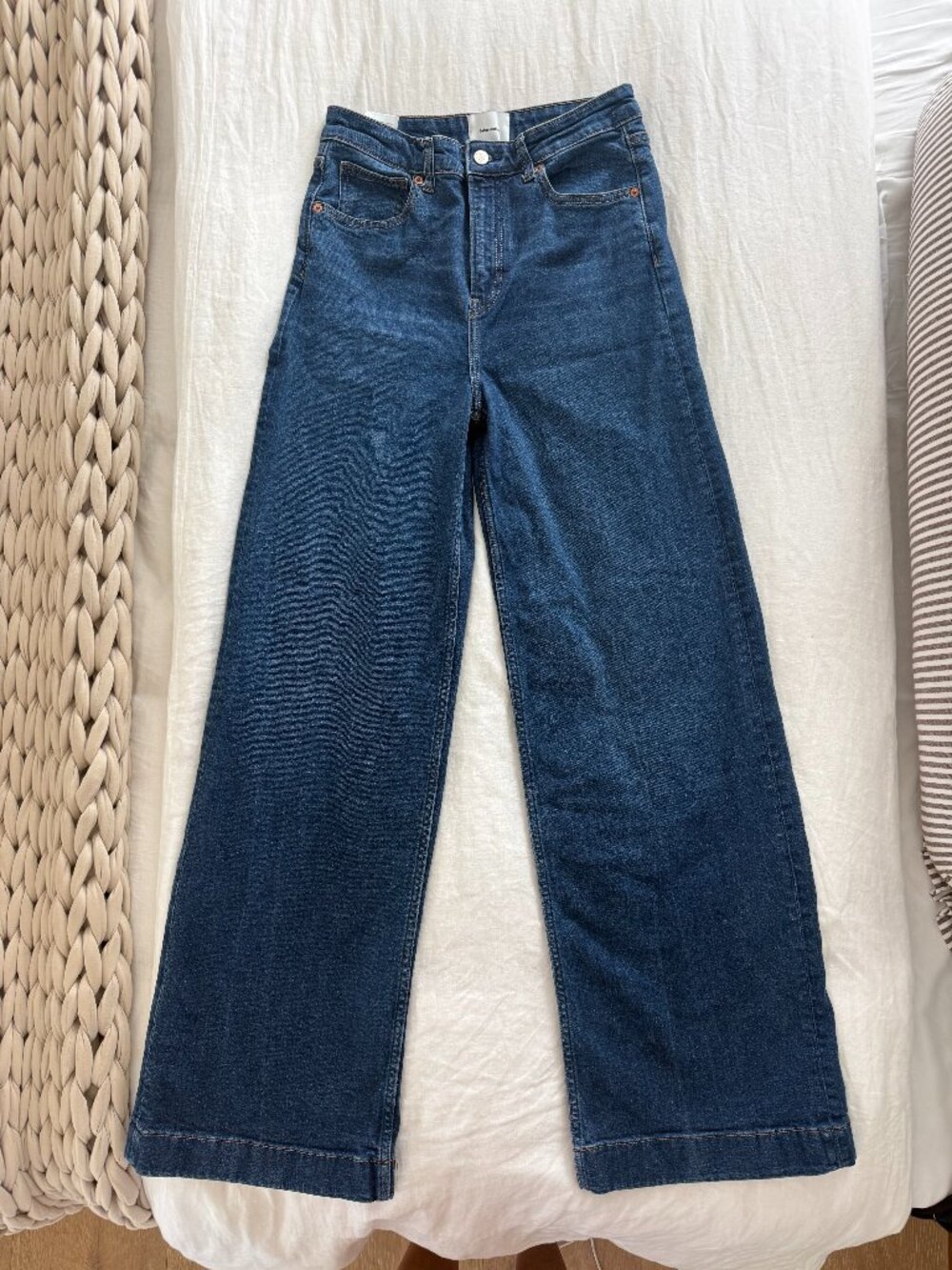 Reformation High Rise Stretchy Jeans (Wide Leg)